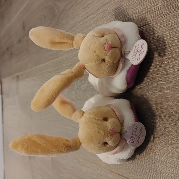 Rabbit Baby Item l 6-12 Months l Slippers l Easter Bunny Rattle 🐰l 12M - Picture 2 of 6